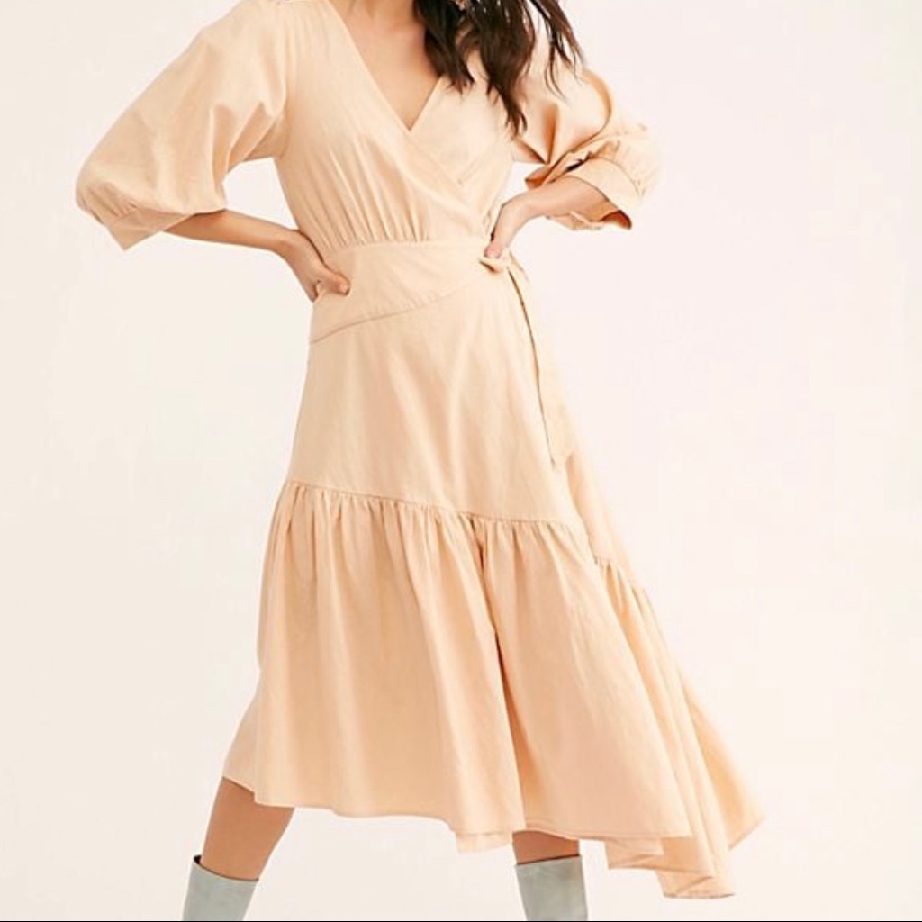 Free People Midi Wrap Dress S
